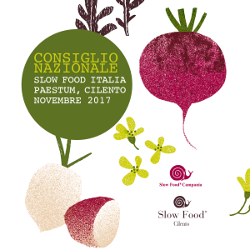 Consiglio Nazionale Slow Food Paestum